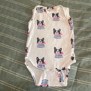 Spearmint Love sleeveless Frenchie bodysuit